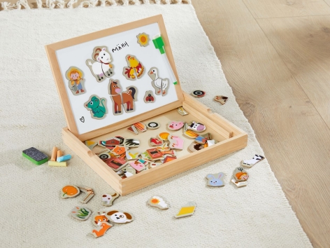 Scatola magnetica o gioco con scomparti da chiudere