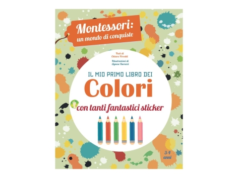 Libro con adesivi per bambini Montessori
