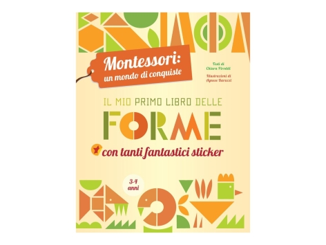 Libro con adesivi per bambini Montessori
