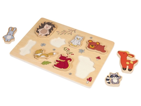 Gioco o puzzle con animali per bambini