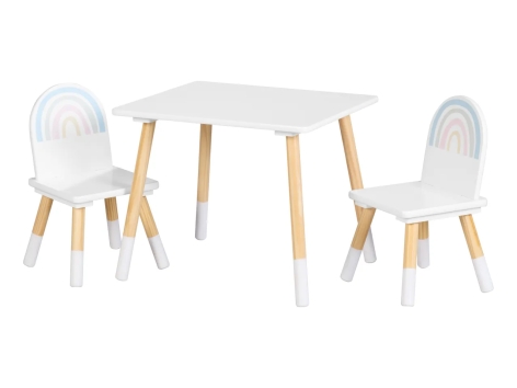 Set Tavolo E Sedie In Plastica Per Bambini – Perenne Esterno – SWS – Ideale Per Giardino E Asilo Nido - Foto 2