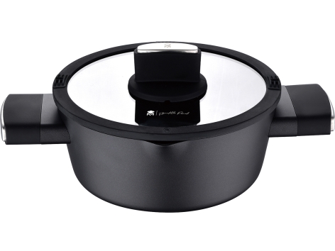 Casseruola con coperchio in vetro