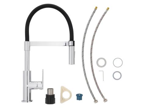 Miscelatore da cucina con doccetta estraibile