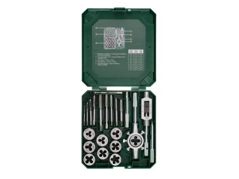 Set maschi e filiere, 21 pezzi