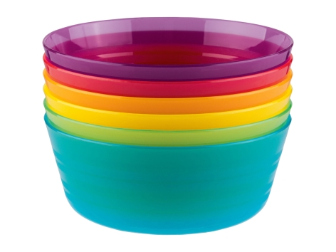 Posate, bicchieri, piatti o ciotole riutilizzabili