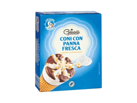 Coni con panna fresca