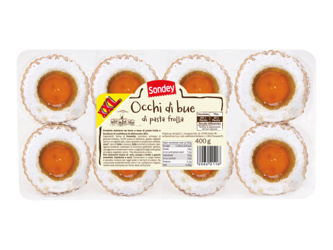 Occhi di bue di pasta frolla