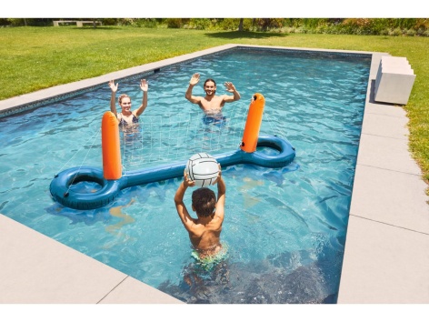 Rete da pallavolo o set cesto e porta gonfiabili