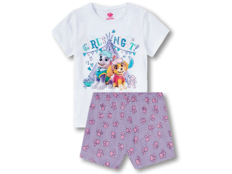 Pigiama corto da bambina "Paw Patrol, Peppa Pig, Frozen"