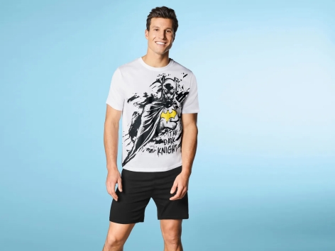 Pigiama corto da uomo "Transformers, Jurassic World, Batman"
