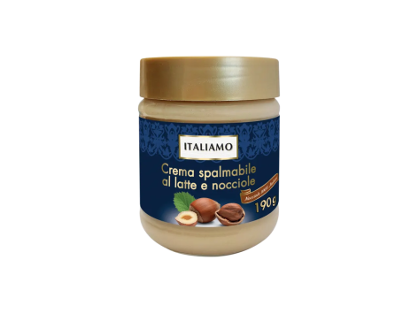 Crema spalmabile al latte e nocciole