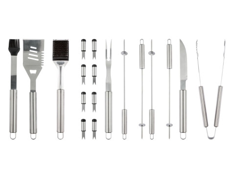 Set utensili per grill in valigetta