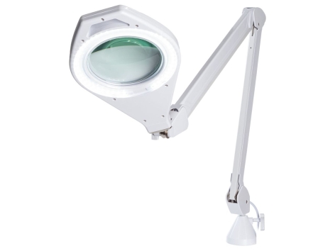 Lampada Da Tavolo A LED Con Lente Di Ingrandimento 5 Diottrie - 60 LED, 6W, Braccio 86cm
