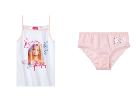 Coordinato intimo da bambina "Paw Patrol, Peppa Pig, Barbie"