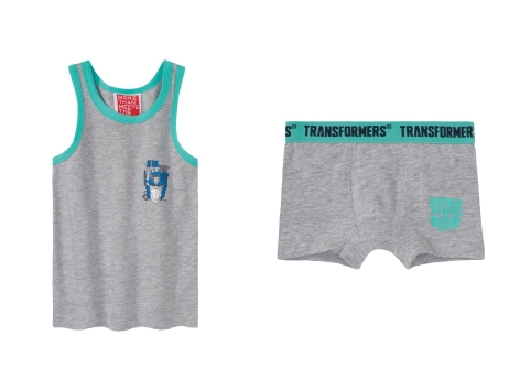 Coordinato intimo da bambino "Transformers, Paw Patrol, Jurassic World"
