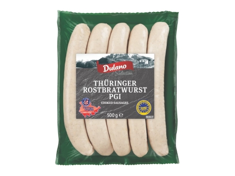 Thüringer Rostbratwürste IGP Salsicce di carne suina precotte