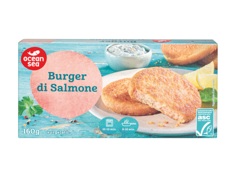 Burger di salmone
