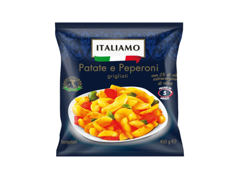 Patate e peperoni grigliati