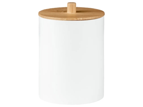 Tergivetri per doccia, organizer, contenitore per cotton fioc o dispenser per sapone in bambù