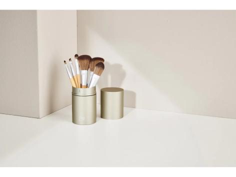 Set pennelli per il trucco con custodia