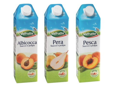 Succo e polpa di albicocca, pera o pesca