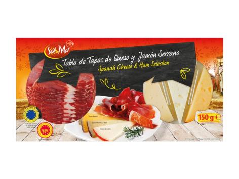 Selezione di formaggi con "Jamon Serrano S.T.G."