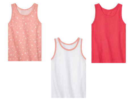 Canotta da bambina in cotone biologico