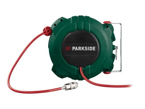 Tubo con avvolgicavo o unità di manutenzione per aria compressa