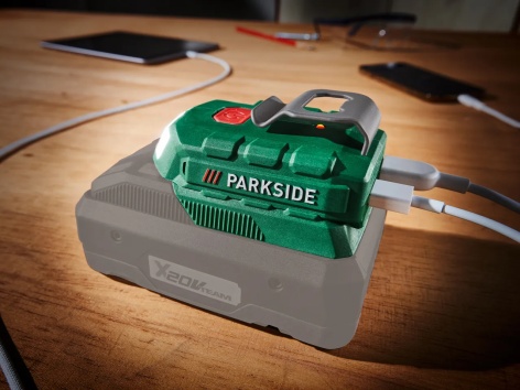 Adattatore USB per batteria con luce LED