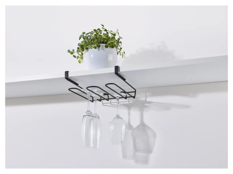 Supporto per tazze, bicchieri o portarotolo per mensola