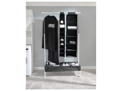 Organizer pensile, contenitore sottoletto o copriabiti