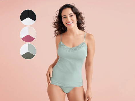 Top da donna con pizzo