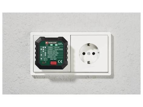 Tester elettrico di tensione senza contatto, cerca satellite o tester per prese