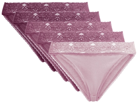 Biancheria Intima Comfort Mutandine Donna Cotone 5 Pezzi - Slip Comodi In Pizzo Con Copertura Totale Intimo Morbido Donna - Foto 5