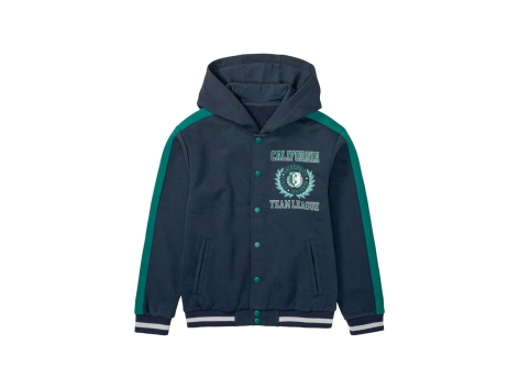 Giacca college stradivarius bianca e nera
