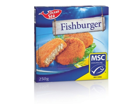 Burger di pesce impanato