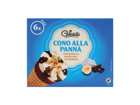 Cono gelato alla panna
