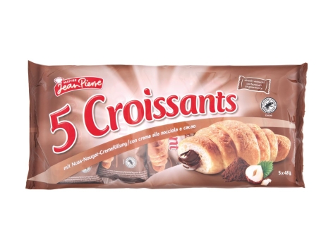 Mini croissant ripieni con crema nocciola