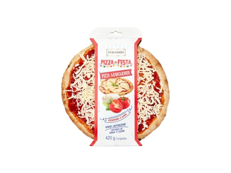 Pizza margherita stesa a mano