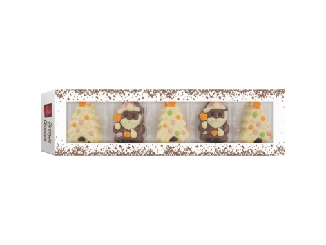 Figure natalizie di cioccolata