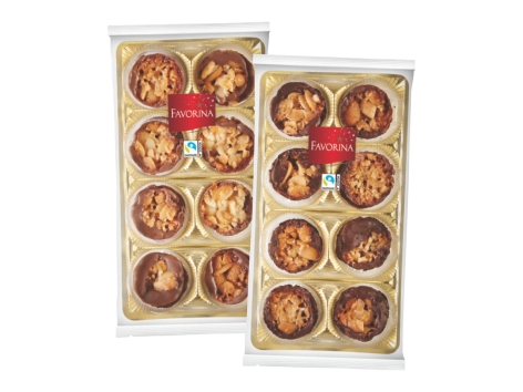 Dolcetti alle mandorle e cioccolato