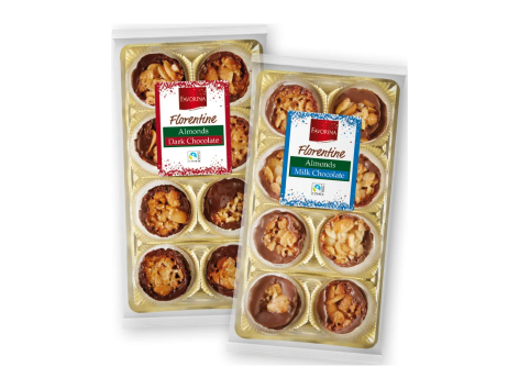 Dolcetti alle mandorle e cioccolato