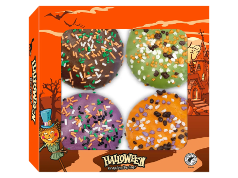 Krapfen a tema Halloween