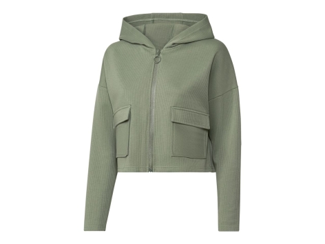 Felpa a coste a donna