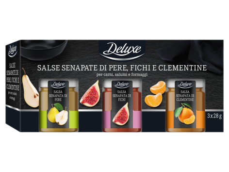 Salse senapate di pere, fichi e clementine
