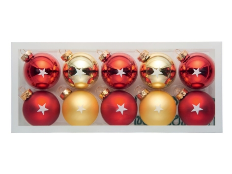 Palline natalizie in vetro