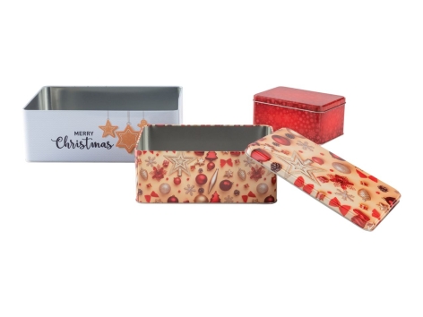 Set scatole per biscotti in latta