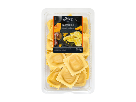 Ravioli con zucca e castagne