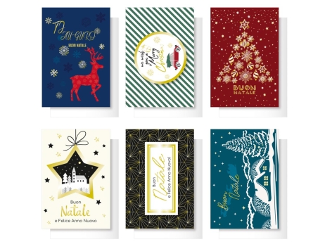 Set di buste o biglietti di auguri natalizi