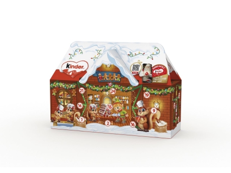 Calendario dell’Avvento casa 3D